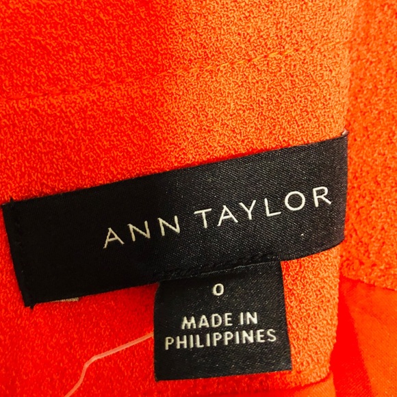 Ann Taylor Orange Skirt - Picture 3 of 4
